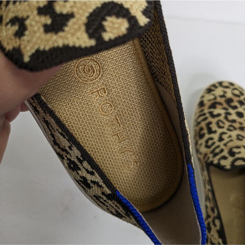 Rothy's The Sneaker Slip On 8 Desert Cat Animal Cheetah Camo Print Limited Print - Picture 8 of 15